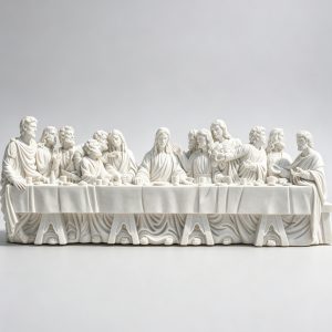 white marble Last Supper