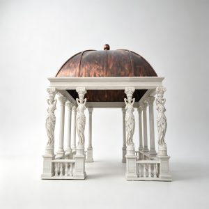 Classic Marble Pavilion with Caryatid Columns