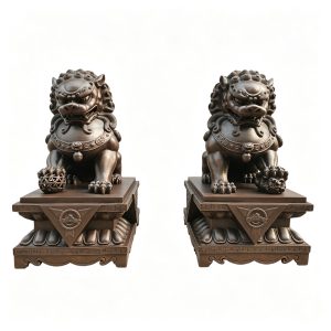 bronze chinese lion statue for sale