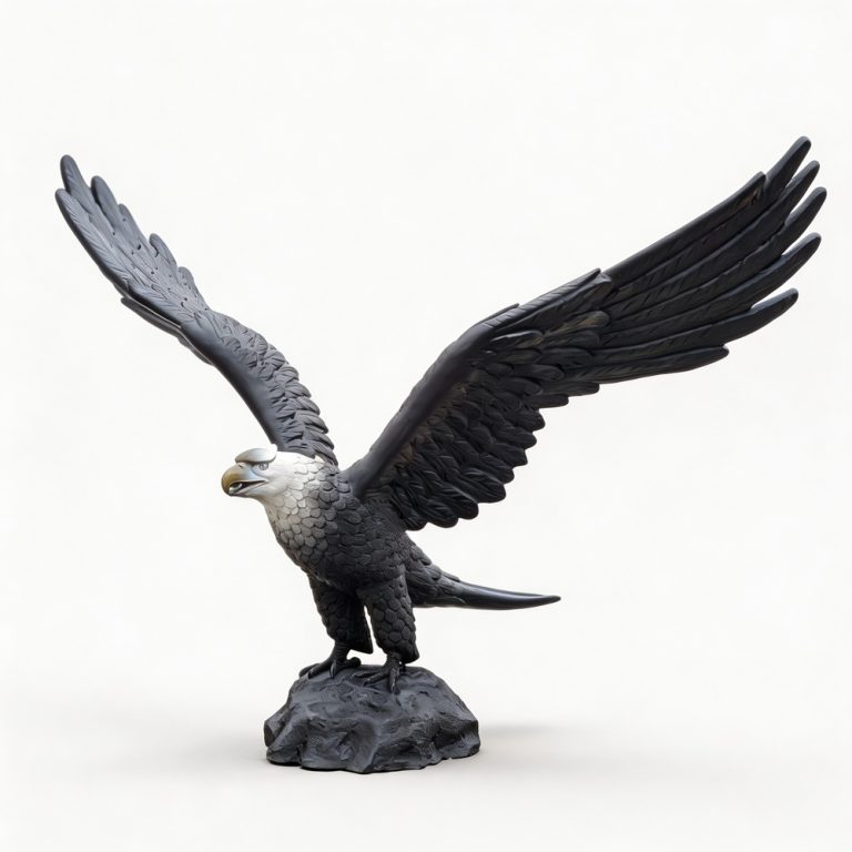 bronze soaring eagle sculpture for sale