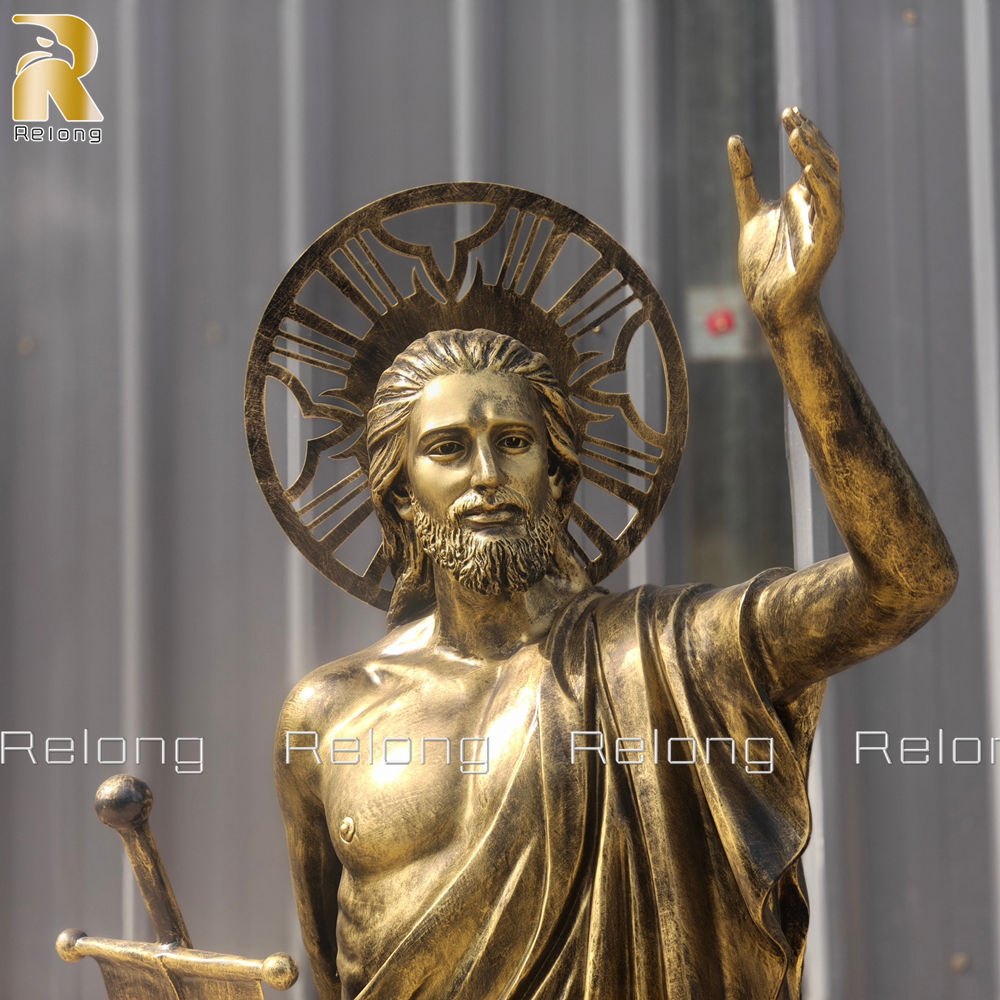 close-up details of the Risen Jesus' facial details (2)