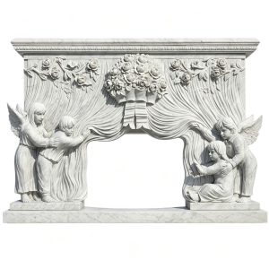 custom marble fireplace for sale