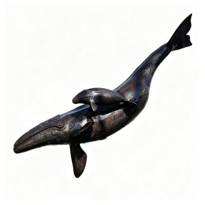 large bronze whale sculpture for sale