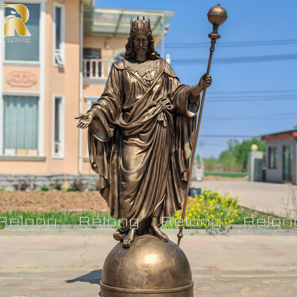 life size bronze Christ the King statue