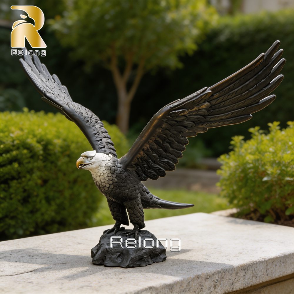 life size bronze eagle statue