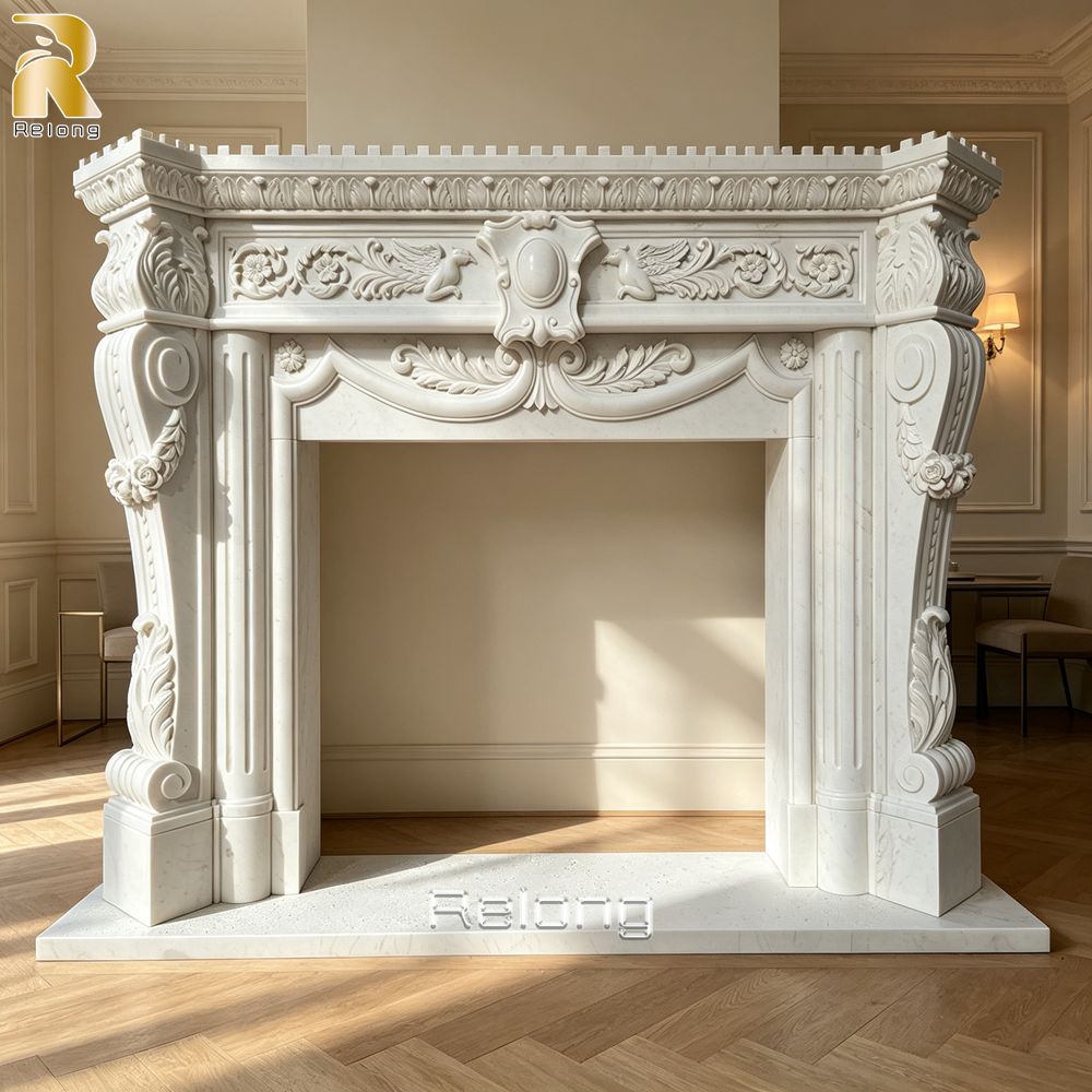 marble victorian fireplace luxury interior