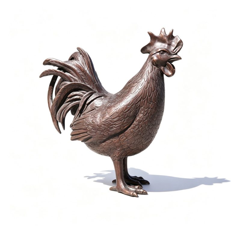 Bronze Rooster Statue for Sale