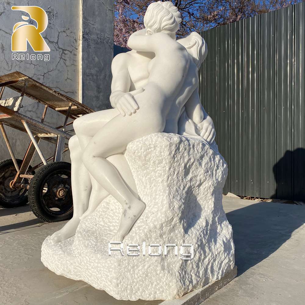 Custom Marble The Kiss Sculpture