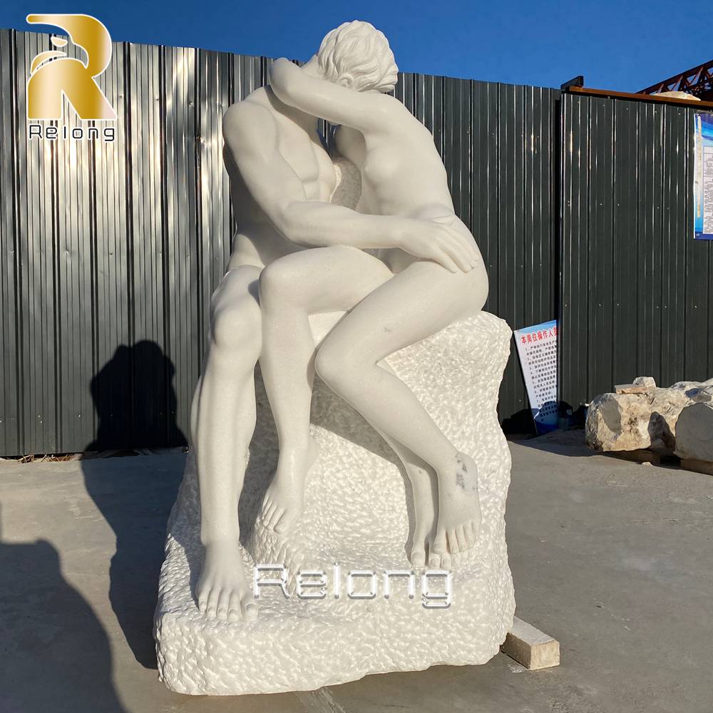 Marble The Kiss Sculpture Outdoor
