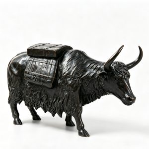 black bronze yak sculpture