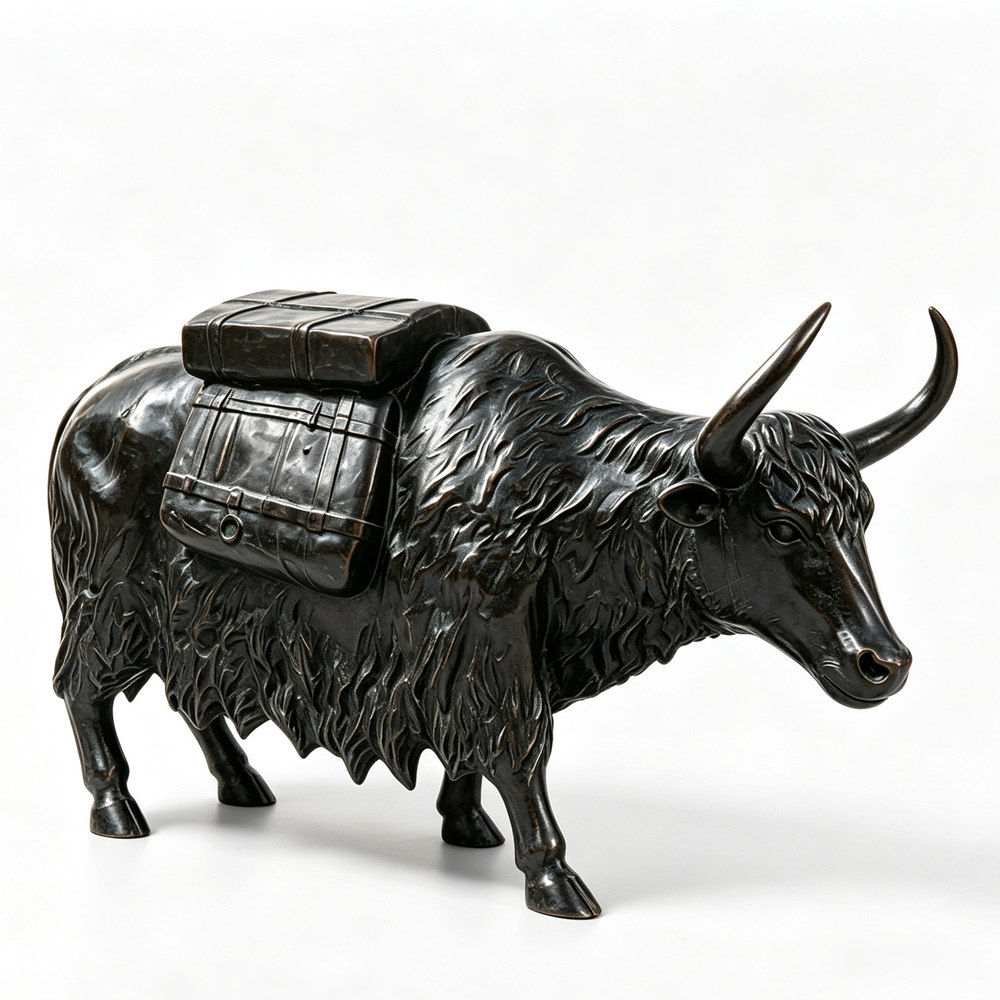 Bronze Yak Sculpture
