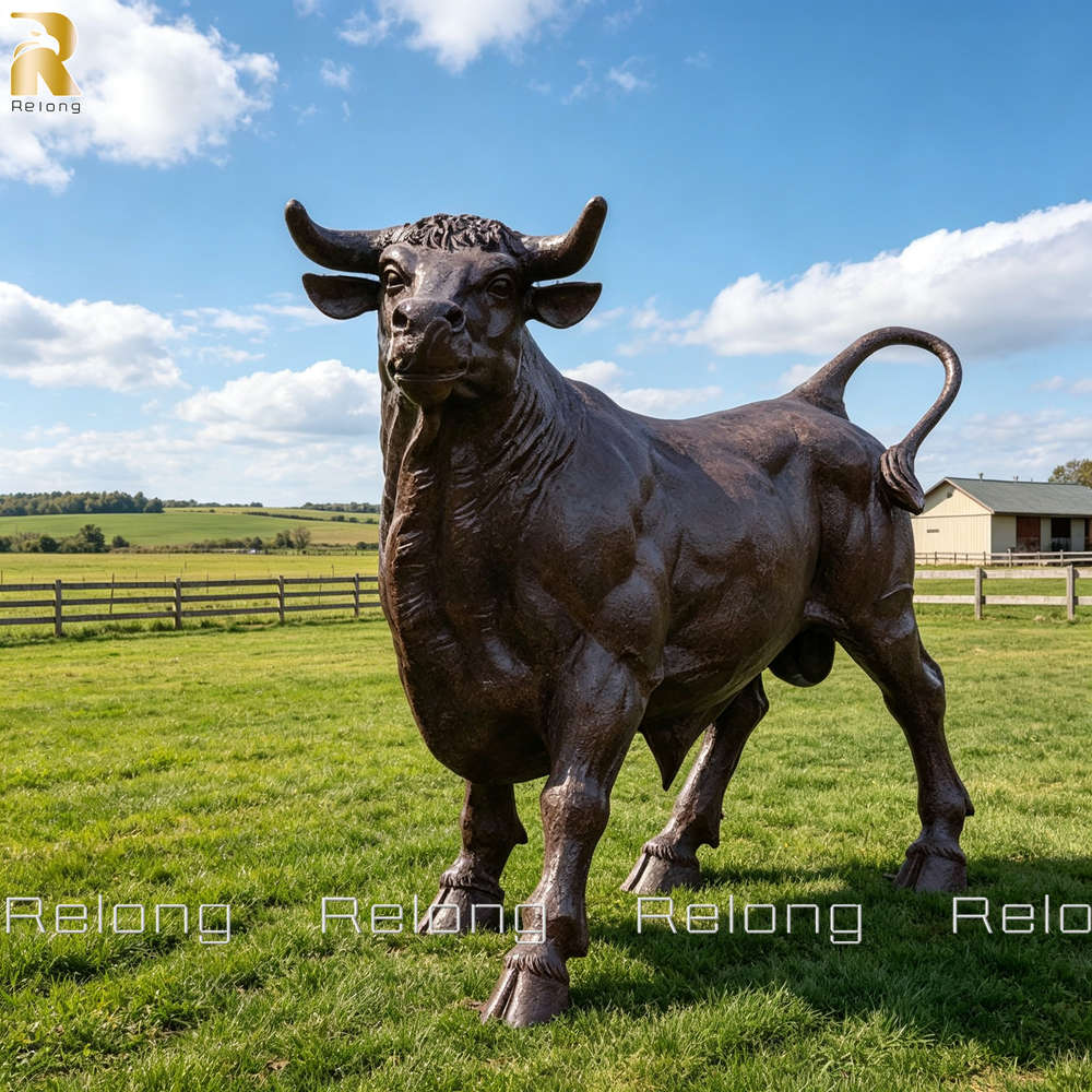 bronze cattle sculpture (2)