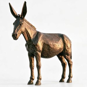 bronze donkey statue