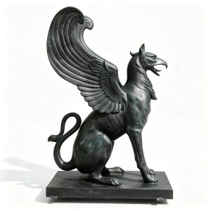 bronze griffin statue (1)