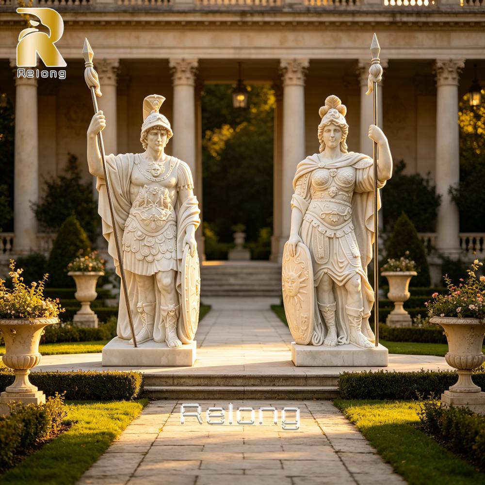 classical roman warrior sculpture