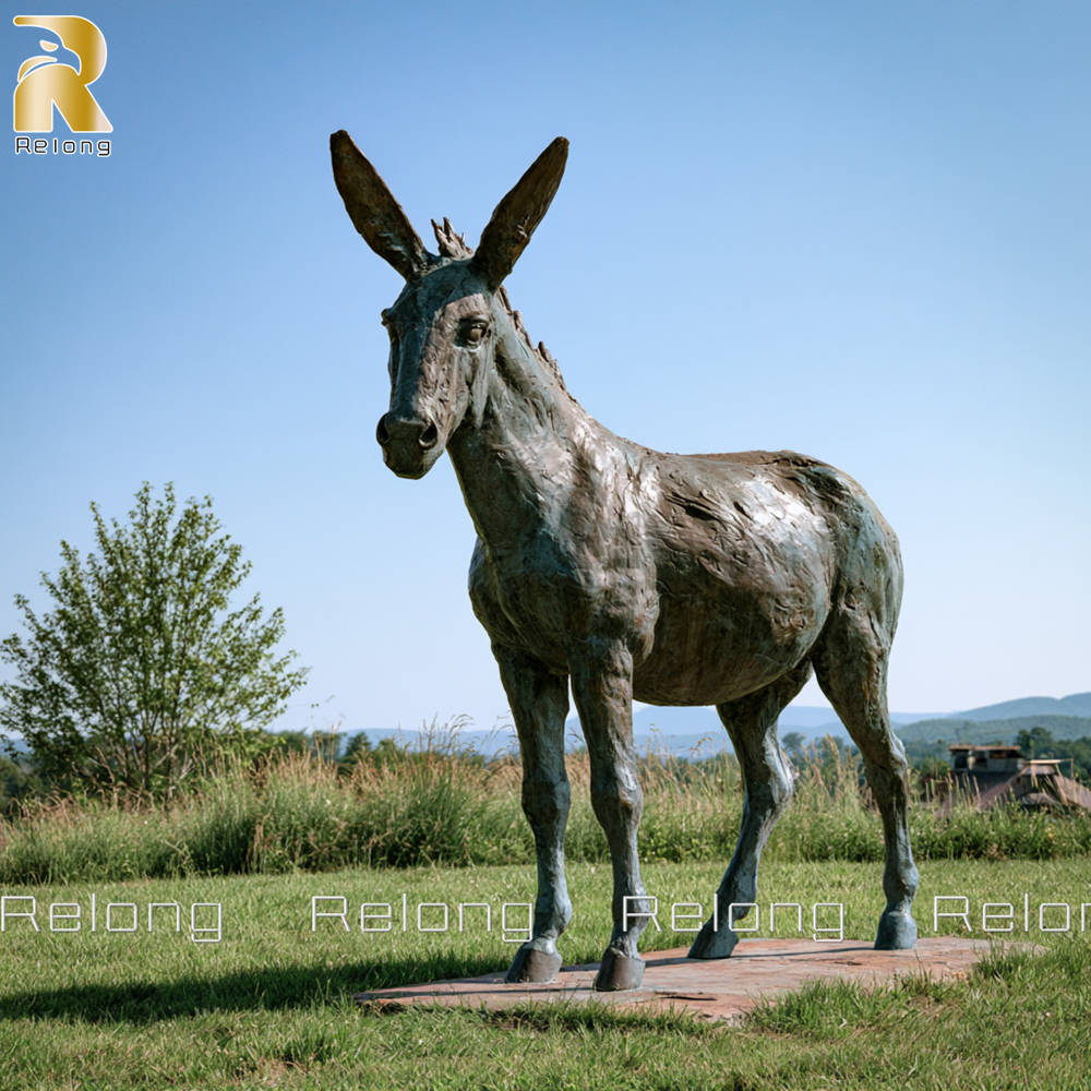 decorative donkey statue