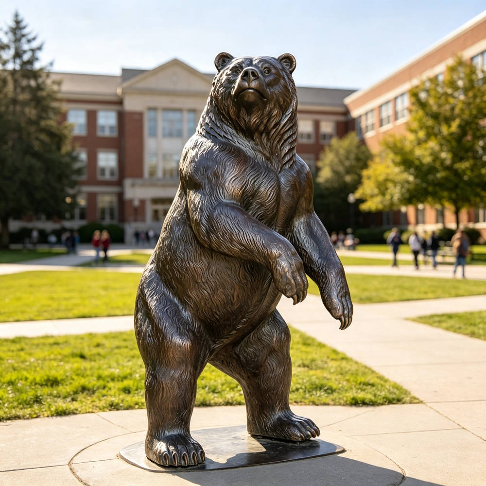 Bronze bear statue application sites