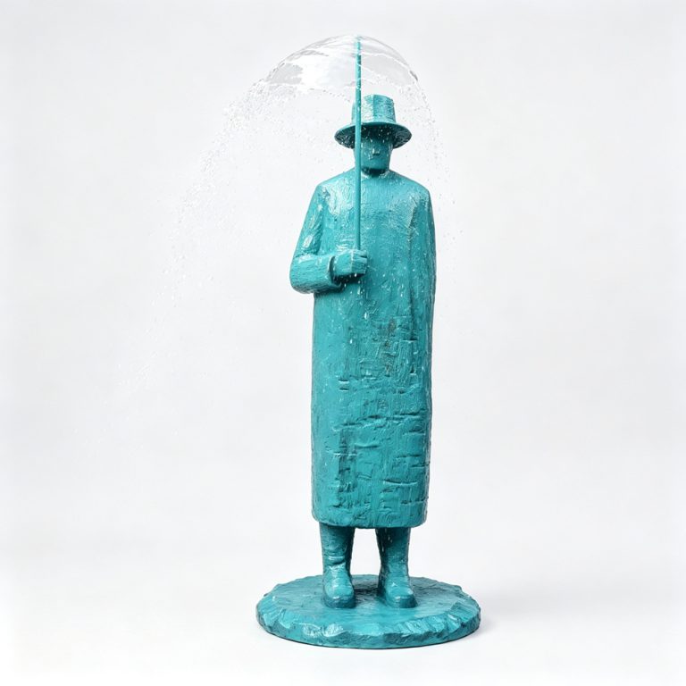 life size Jean Michel Folon Sculpture