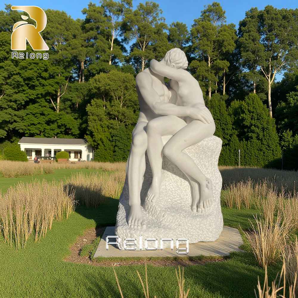 life size rodin the kiss sculpture