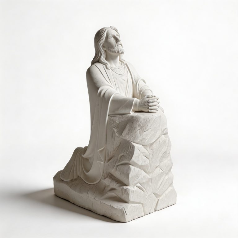 marble praying jesus statue for sale