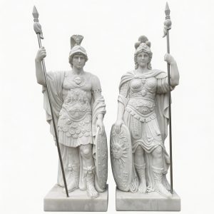 marble roman warrior sculpture for sale