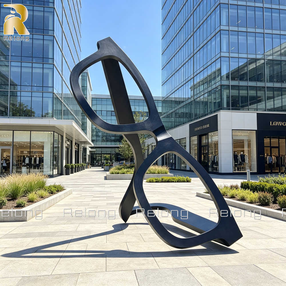 modern eyeglasses sculpture
