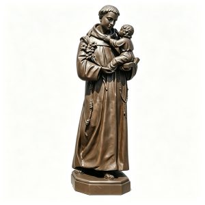outdoor bronze St Anthony of Padua