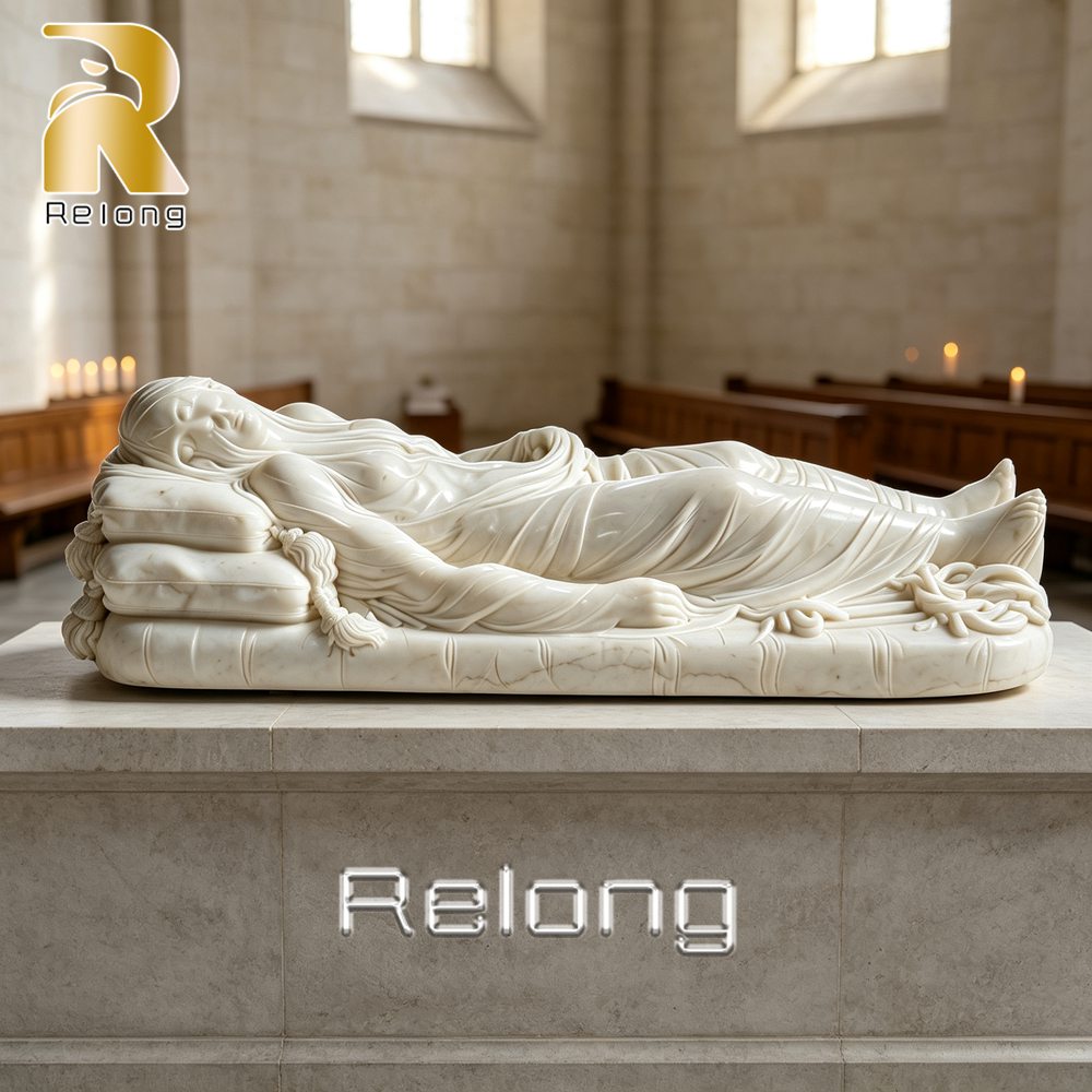 veiled Jesus sculpture church