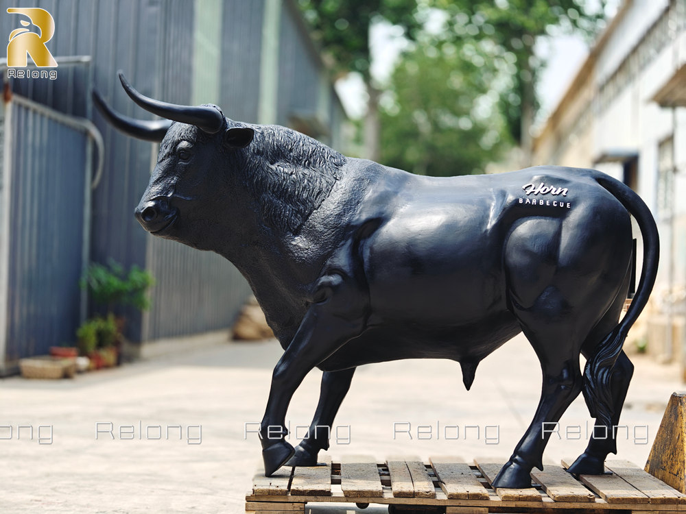 Spanish bull statue details