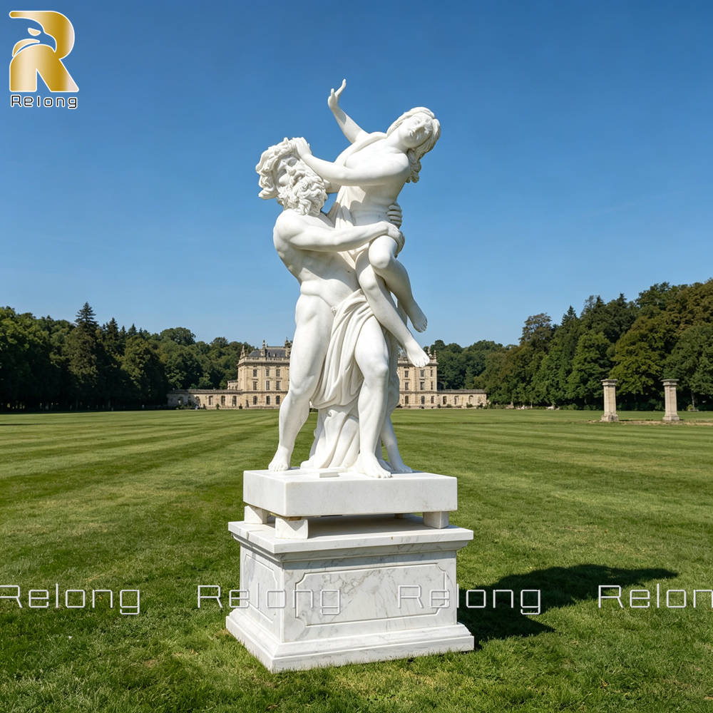 Hand Carved Marble The Abduction of Proserpina Sculpture Replica RMSC-042