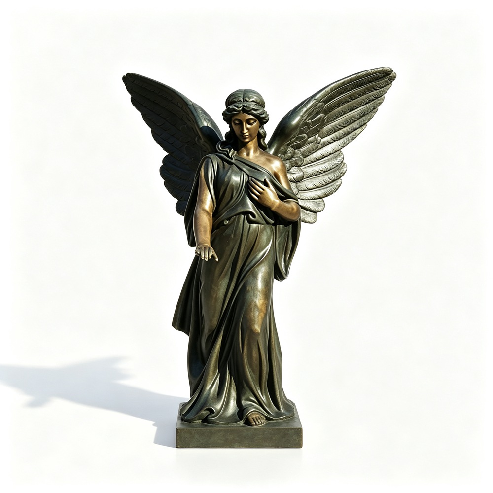 Life Size Bronze Winged Angel Statue RBA-014