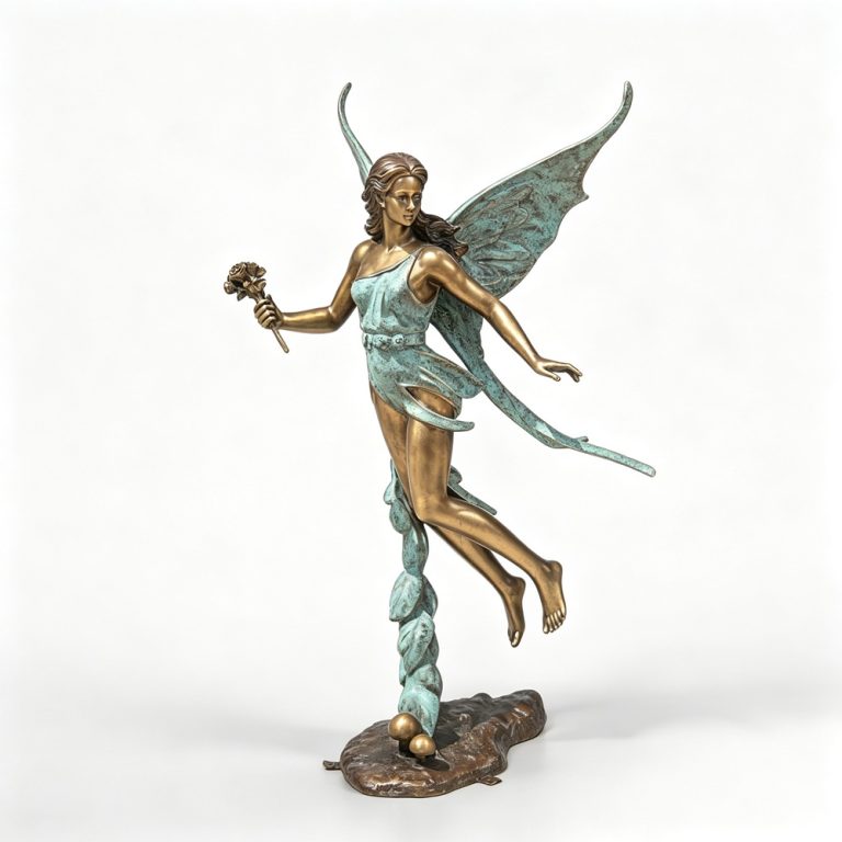 bronze fairy statue for sale