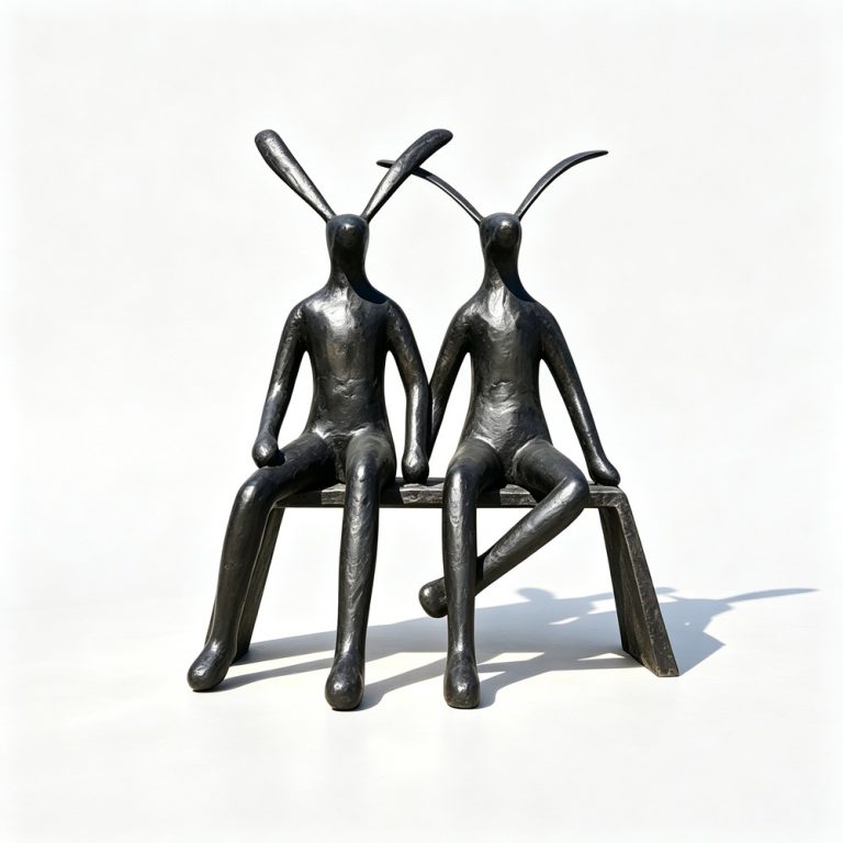 bronze hare statue for sale
