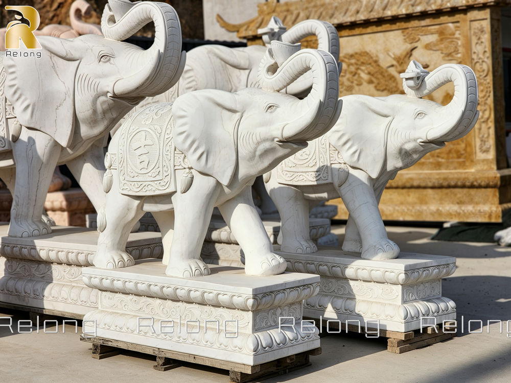 custom made large Elephant with Trunk up