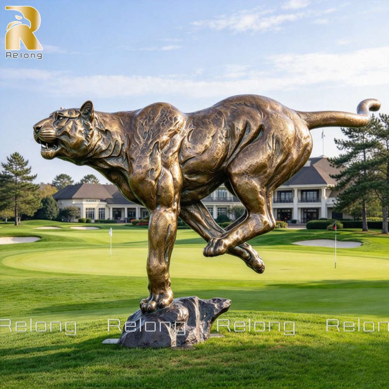 life size Bronze Jaguar Statue