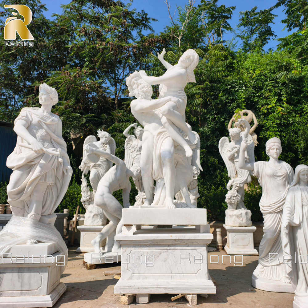 marble The Abduction of Proserpina sculpture finished by Relong Factory