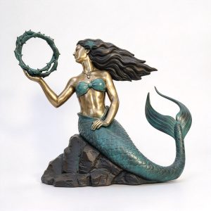 poolside mermaid statue for sale
