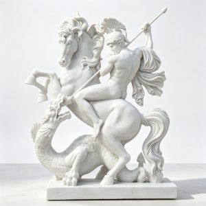 st. george and the dragon statue for sale
