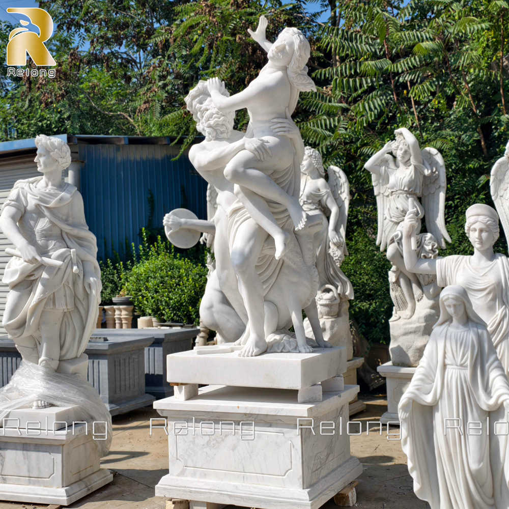 white marble The Abduction of Proserpina sculpture