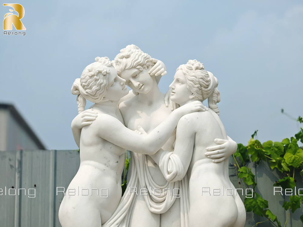 Marble Three Graces Sculpture Replica (2)