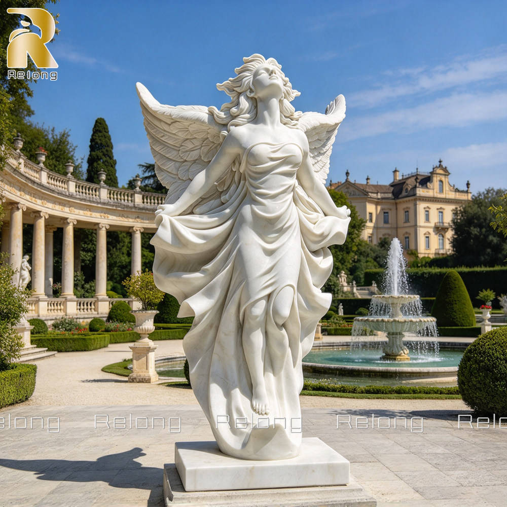 beautiful marble female sculpture