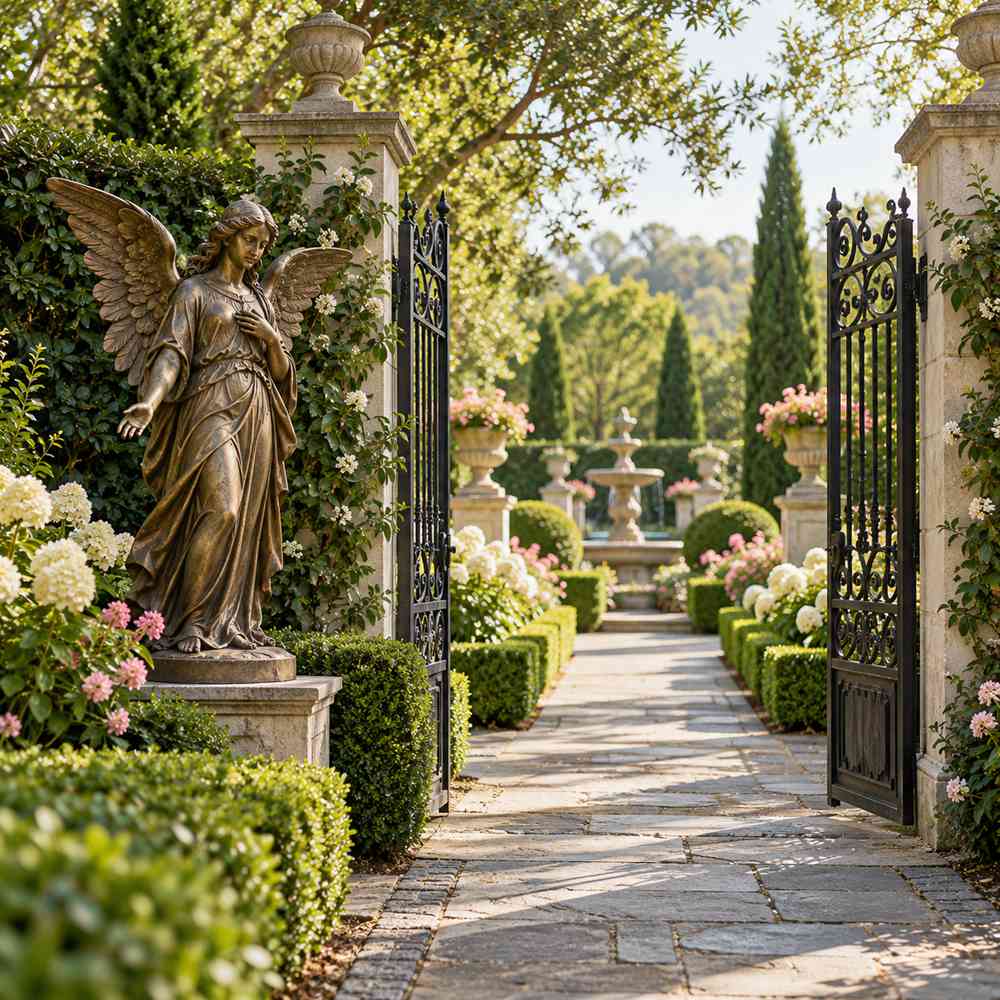 bronze-angel-sculpture-garden