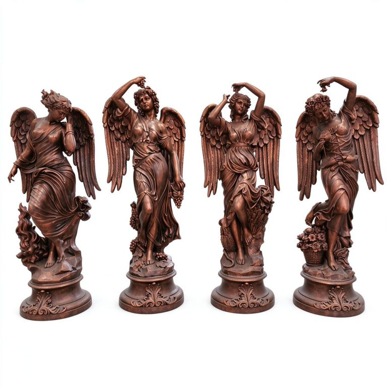 bronze four seasons angel statue for sale