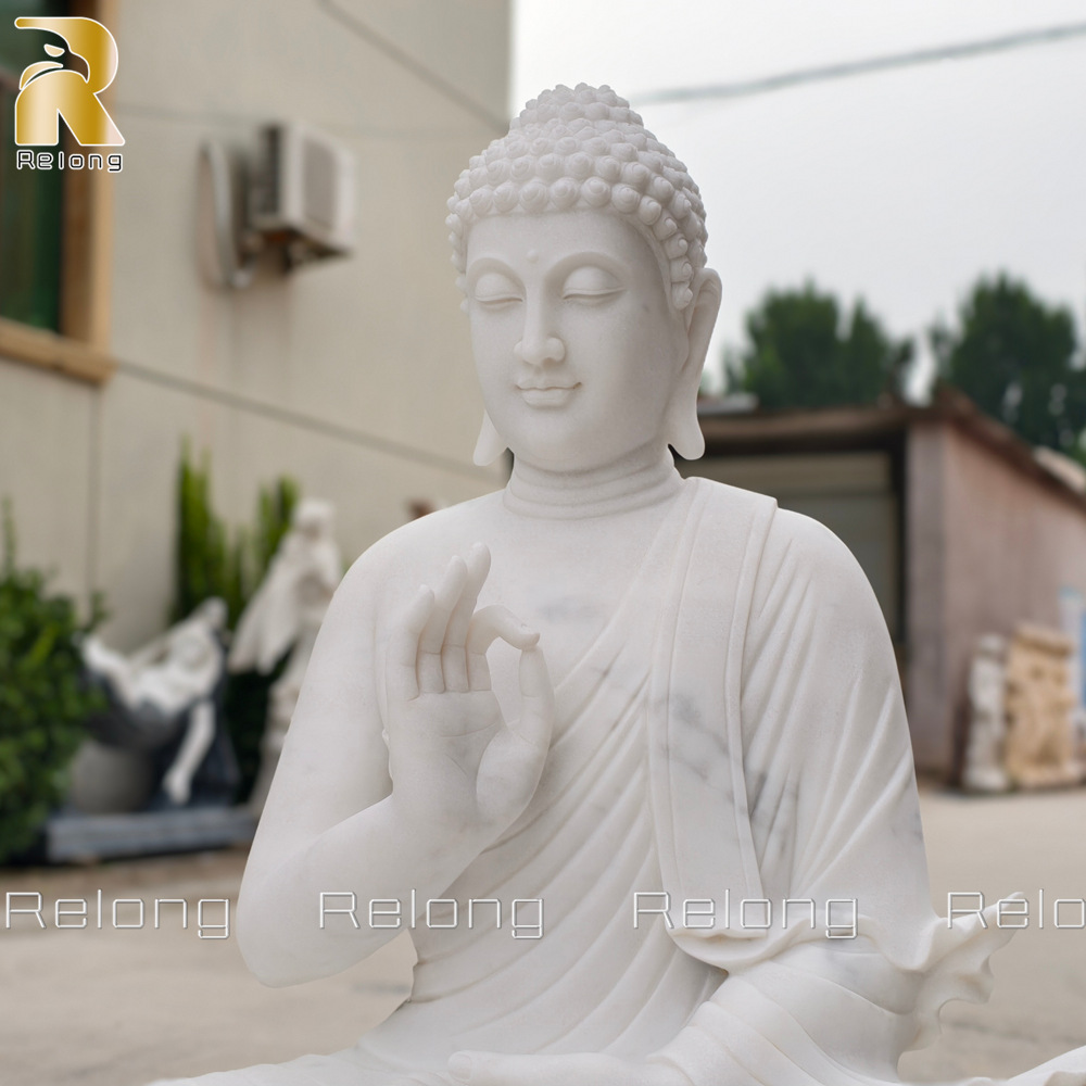 close up details of Teaching Buddha Statue