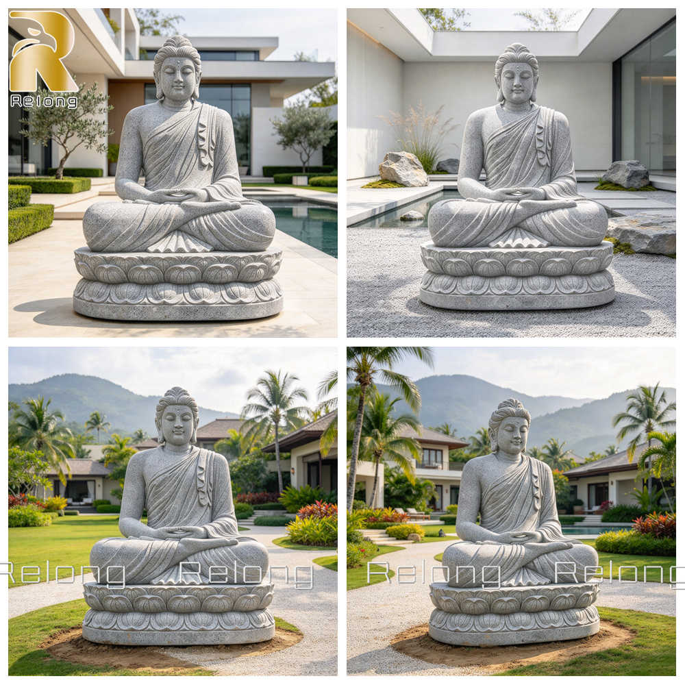 granite buddha statue