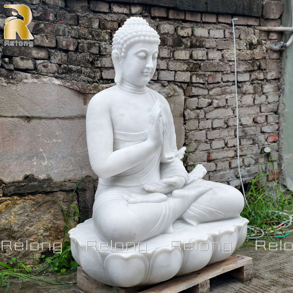side view details of Teaching Buddha Statue