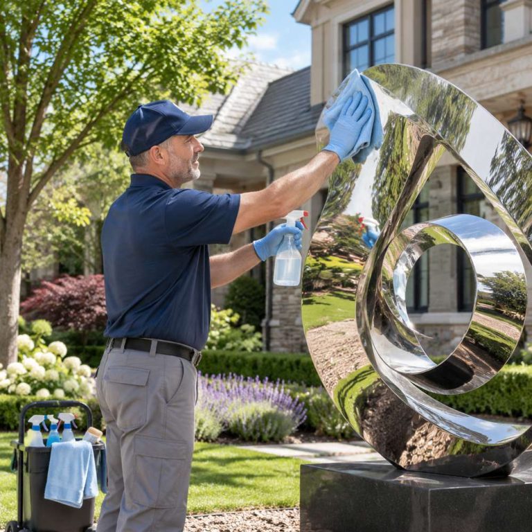 stainless steel sculpture maintenance