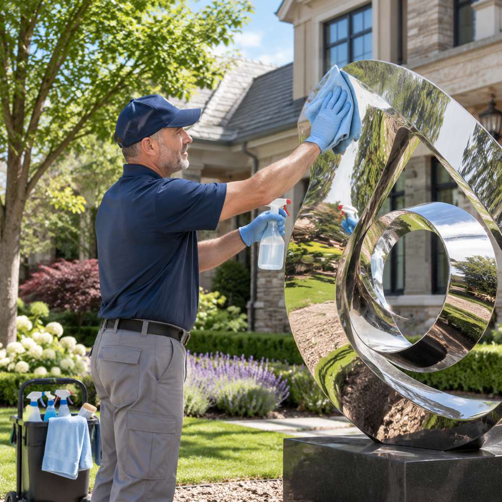 stainless steel sculpture maintenance