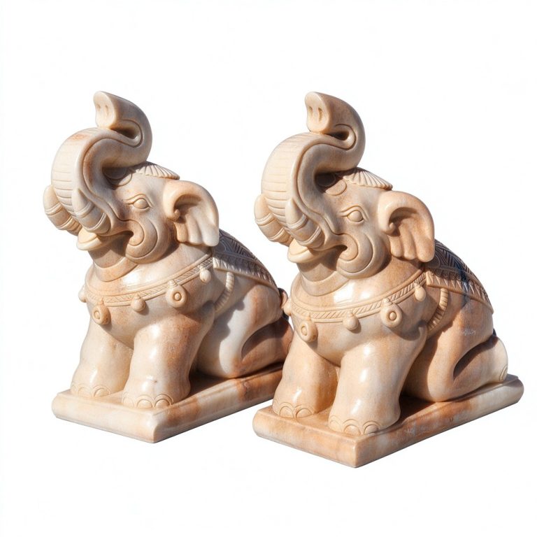 sunset red elephant sculpture for sale